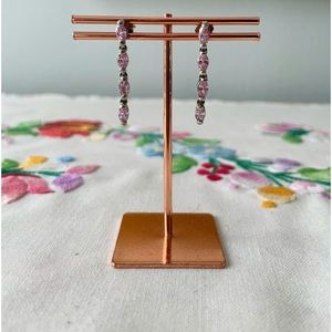 Pink Quartz Sterling Silver Earrings